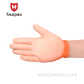 Hespax 13G Safety Carbon Fiber PU Esd Gloves